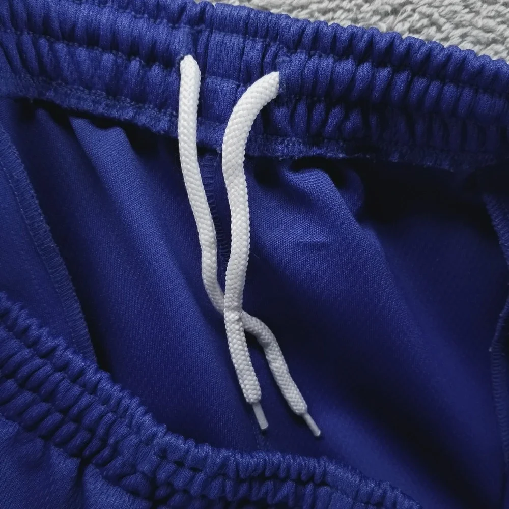 VTG Nike‎ Pants Mens L Blue Basketball Ankle Zip Track Drawstring Pockets Gym